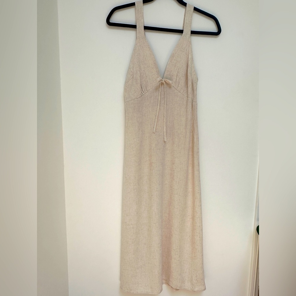 Monteau Los Angeles Linen Blend Dress NWT